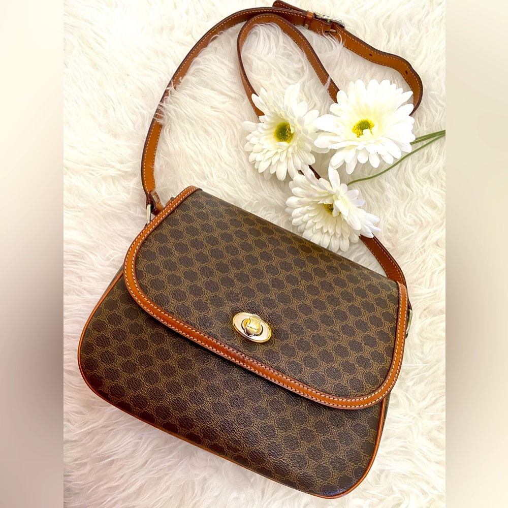 Celine Macadam Monogram Crossbody Bag